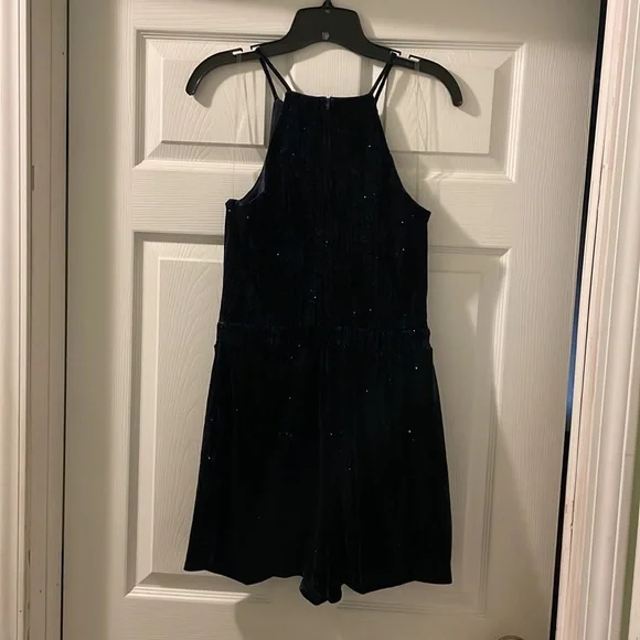 Emerald Sundae formalwear Skort dress Navy blue & sparkles Size Large Never worn - Picture 2 of 7